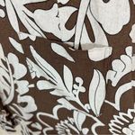 Uncle Frank brown & ivory floral ruffled linen blend swing dress Photo 6
