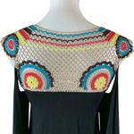 Vava by Joy Han  Cold Shoulder Boho Tunic Dress Crochet Trim XS Photo 5