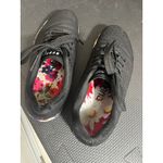 Nobull  Black Daisy Floral Trainer Low Top Sneakers Lifting Shoes Women's Sz 7 Photo 6