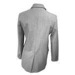 Mango MNG Women's Gray Long Sleeve Striped Double Breasted Blazer Suit Jacket S Photo 1
