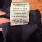 John Mark  Striped Button Down 3/4 Sleeve Blouse‎ Navy Size Small Photo 5