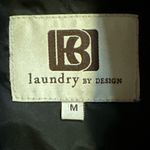 Laundry by Design  Medium Black Quilted High Neck Jacket Polyester Sinched Waist Photo 7