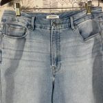 Good American  Good Curve Raw Hem‎ Jeans Light Wash High Waisted Size 14/32 Photo 1
