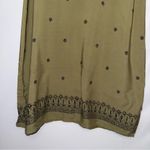 Christopher & Banks Boho Floral Flowy Olive Green Sleeveless Rayon‎ Dress Photo 2