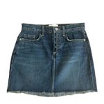 CURRENT ELLIOTT Button Fly Denim Skirt Size 25 Blue Photo 2
