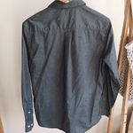 Vintage Duck Mallard 🦆 Print Button Up Collared Shirt in Forest Green Photo 3