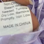 Romwe  lavender lilac purple short sleeve printed crop tie up top shirt Photo 5