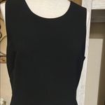 J.Crew Black Sheath Midi Dress Sleeveless Crew Neck Photo 2