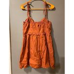 Forever 21 Auburn Woven Spaghetti Strap Tie Mini Dress Size Medium NWT Photo 1