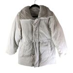 A New Day Womens White Puffer Jacket Pockets XS Photo 0