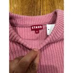 STAUD Pink Aura ribbed wool-blend sweater sz Medium Photo 4