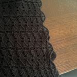 AQUA  Black crochet Midi Skirt Photo 7