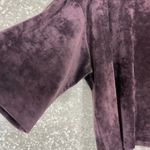 J.Jill Pure Jill Women's Purple Velour Oversized Crop Sweatshirt - Size Medium Photo 2