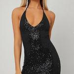 SheIn Black Sequin Dress Photo 0