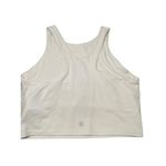Athleta  Women Small Conscious‎ Crop Solid White Build In Bra Yoga Tank Photo 4