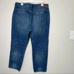 Madewell  Womens Blue Distressed Cropped Classic Straight Leg Jeans Size 32 Photo 4