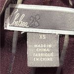 Chelsea28  burgundy Color
Stripe Wrap Blouse Size XS Photo 5