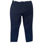 Nautica NEW Women's Chino Pants Cuffed Navy Blue Size 12 Stretch Khaki Preppy Photo 1