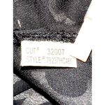 INC International Concepts 4P Silk Sequin Trim Halter Blouse Black White Circles Photo 9