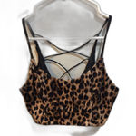 Victoria's Secret  animal print sport bra Criss cross back Size Medium M Photo 0