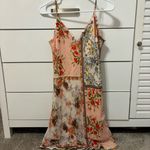 Lavender Brown  Floral Dress Photo 1