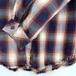 Cloth & Stone  Crushed Berry Fray Button Down Plaid Flannel Small Photo 9
