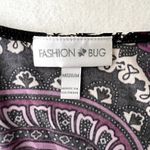 Fashion Bug Purple Layered Patterned Top Photo 5
