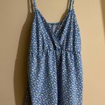 Floral Blue Romper Size L Photo 0