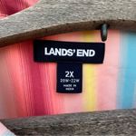 Lands' End Lands’ End Plus Size 365 Long Sleeve Tunic Top Stripe Fishing Outdoors Quick Dry Photo 3
