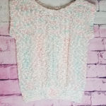 VINTAGE OHI 80S STYLE COTTON CANDY PASTEL NUBBY FUZZY BOAT NECK SWEATER TEE S Pink Photo 0