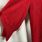 Eloquii Red Long Puff Sleeve Ribbed Shift Dress Sz.14/16 Photo 6