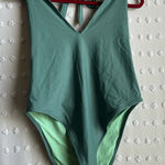 Aerie  Halter One Piece Bathing Suit‎ Sz XL Green Photo 0