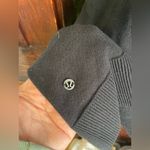 Lululemon  Black Wrap Sweater‎ Open Front Cozy Cardigan Cover Up One Size Photo 3