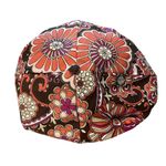 Breathe Cap Colorful Floral Print Cotton Newsboy Hat Women's Brown Photo 1