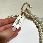 Talbots NWT Double Pearl Strand Light Pink Statement Necklace Photo 2