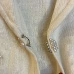 90s Vintage Jones Cream Shawl Collar Pearl Cardigan Lambs Wool Angora Small P White Size undefined Photo 4