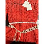 Zimmermann NWT Allia High Neck Lace Dress Coral Pink Crochet Shell Belted Maxi 0 Photo 14