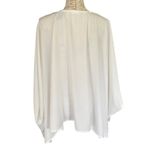 Cupshe White Cape Swimsuit Cover Up Top Size X-Small Photo 1