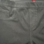 Spanx  Sz Large Jean-ish Ankle Leggings Black Stretch Pant Shaping Crop Women's Photo 5