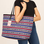 Juicy Couture  Oops A Daisy Sporty Striped Tote Photo 0
