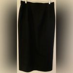 Fabiani Black Midi Long Cropped Workwear Skirt Women's Size 12 Large Photo 0