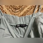 ZARA Women's Light Blue Romper,Sleeveless,Spaghetti Strap, Size S Photo 2