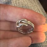 Gucci Elegant Silver Knot Ring authentic Euc size 4.75 to 5 Photo 8
