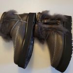 UGG Fluff Punk Leather & Sheepskin Boots Size 5 NWT Photo 2