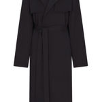 SKIMS NWT Boyfriend Fleece Oversized Trench Coat Onyx New on site! Size XS Photo 0