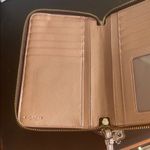 Coach Gold Metalic Phone Wristlet, EUC Front Phone section & Rear Zipper Photo 3