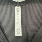 Athleta  XLT Black‎ Ribbed Racerback Tank Top Sleeveless Stretch Nylon Spandex Photo 1