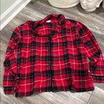 BED HEAD Women’s Size Small Nicholas Plaid 100% organic cotton Pajama Set Red Photo 6