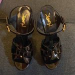 Saint Laurent  TRIBUTE PLATFORM SANDALS IN PATENT LEATHER Photo 2