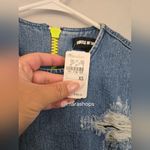 House Of Holland Distressed Denim Mini Dress Blue Size 2 Photo 8